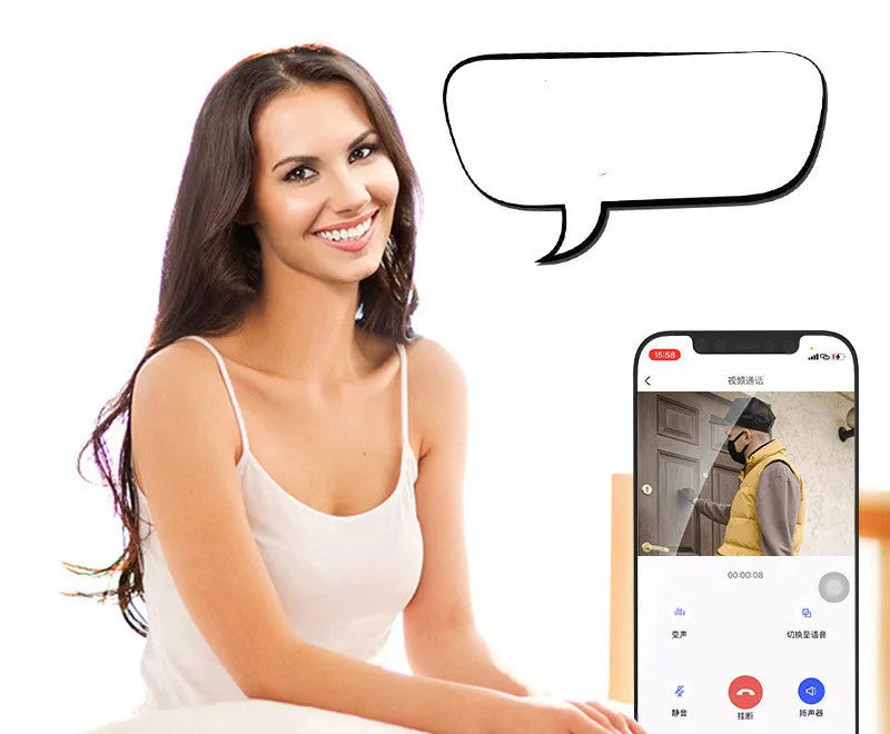 White X6 wireless video doorbell with WiFi intercom, infrared night vision and Ding Dong chime
