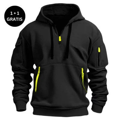 Stylish dropped shoulder hooded sweatshirt in multiple color options for men and women