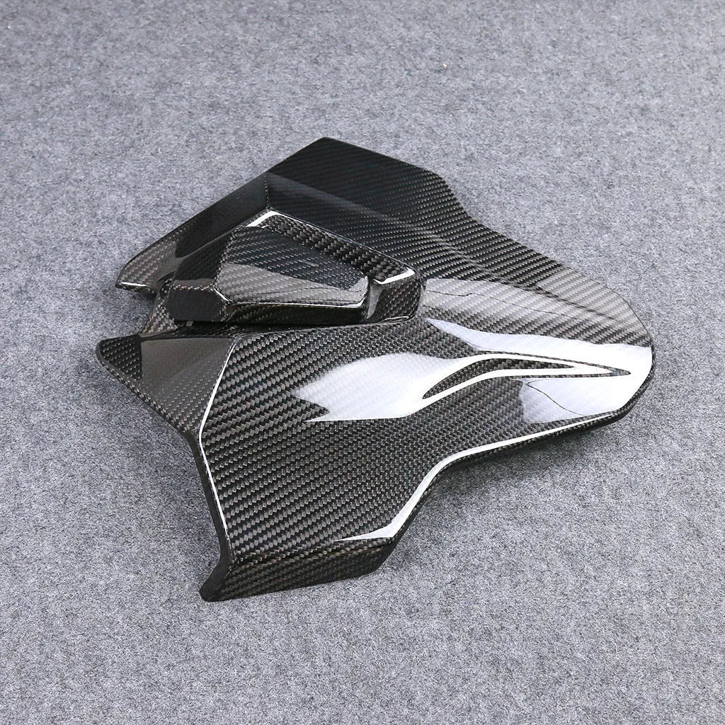 Carbon fibre rear hump tail seat cover for BMW S1000RR M1000RR, twill light finish, 35x40x10cm
