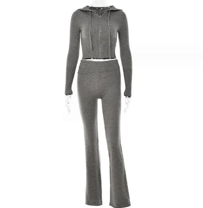 Cozy Chic Hoodie & Pant Set for Women in various colors and sizes, featuring a stylish zip-up hoodie and high-waisted pants