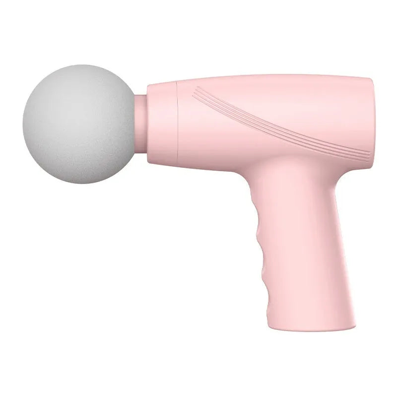 USB portable mini massage gun in pink or white, with 3-speed or 6-speed digital display option, under 36dB