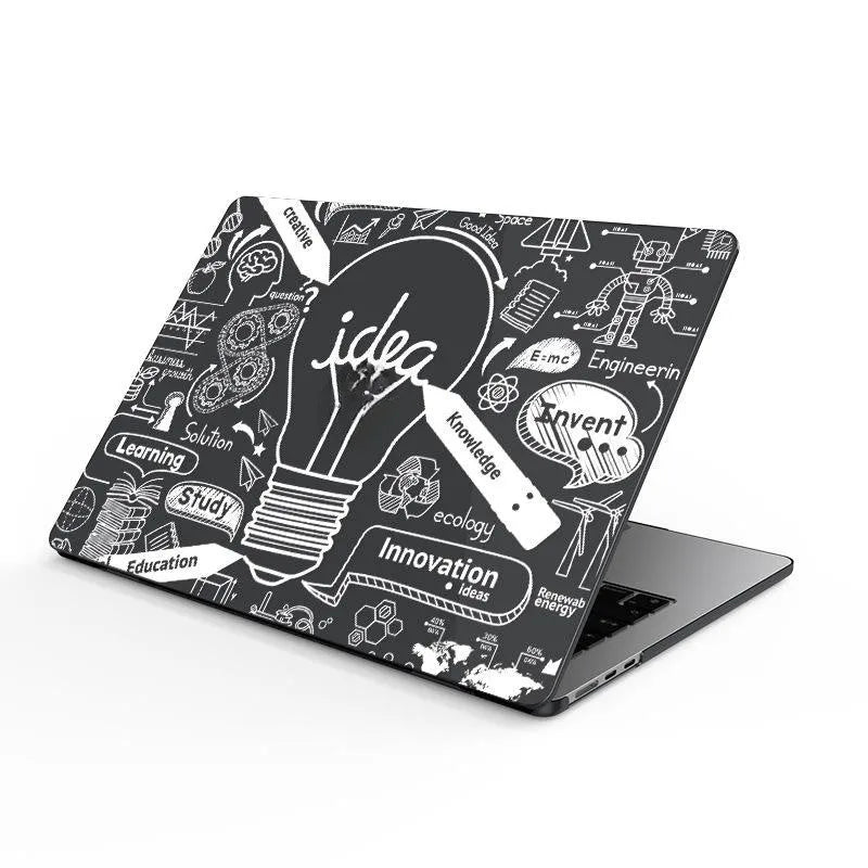 Plastic protective case for MacBook Pro and Air, hard shell cover with custom cutouts in bronzing black finish
