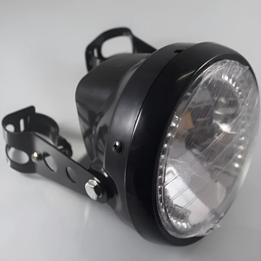 7 inch motorcycle headlight with LED turn signals, ABS shell and PC lens, 12V 35W yellow light
