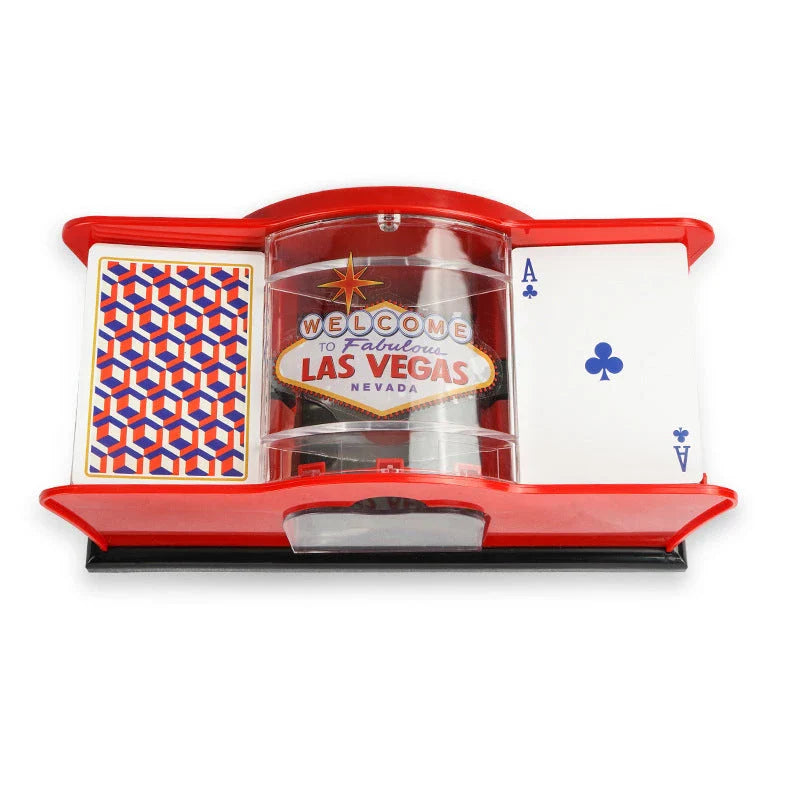 Automatic Card Shuffler - Durable handheld casino-style card shuffler for poker, blackjack, and Texas Hold'em card games