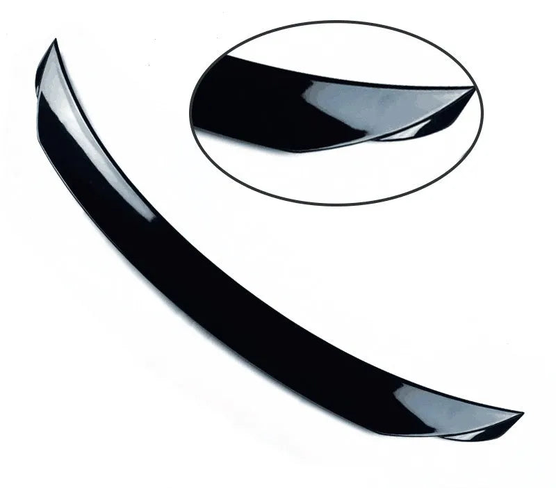Mazda 3 Axela Exela sports tail blade trim for 2014-2021 models in bright black finish