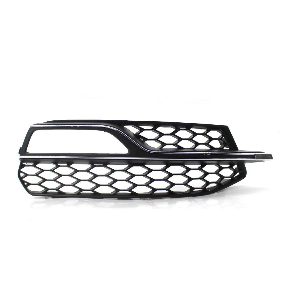 Black ABS plastic fog lamp grille for Audi A3 S3 front bumper, 2013-2016 models