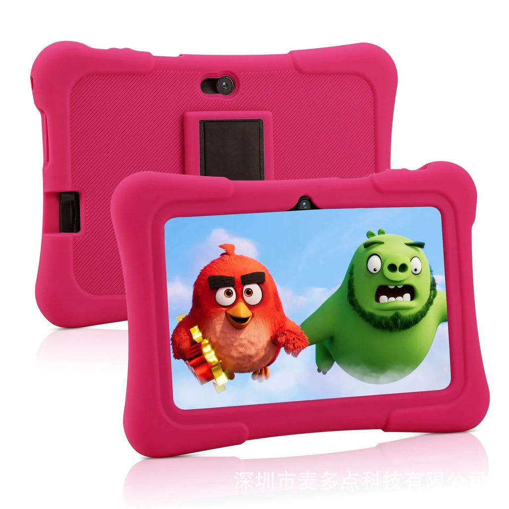 7-inch children's tablet computer with WiFi Bluetooth and silicone sleeve in blue colour