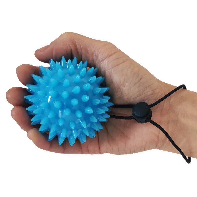 Comprehensive Hand and Finger Strengthening Massage Roller with four-finger grip design and massage bumps for acupressure therapy