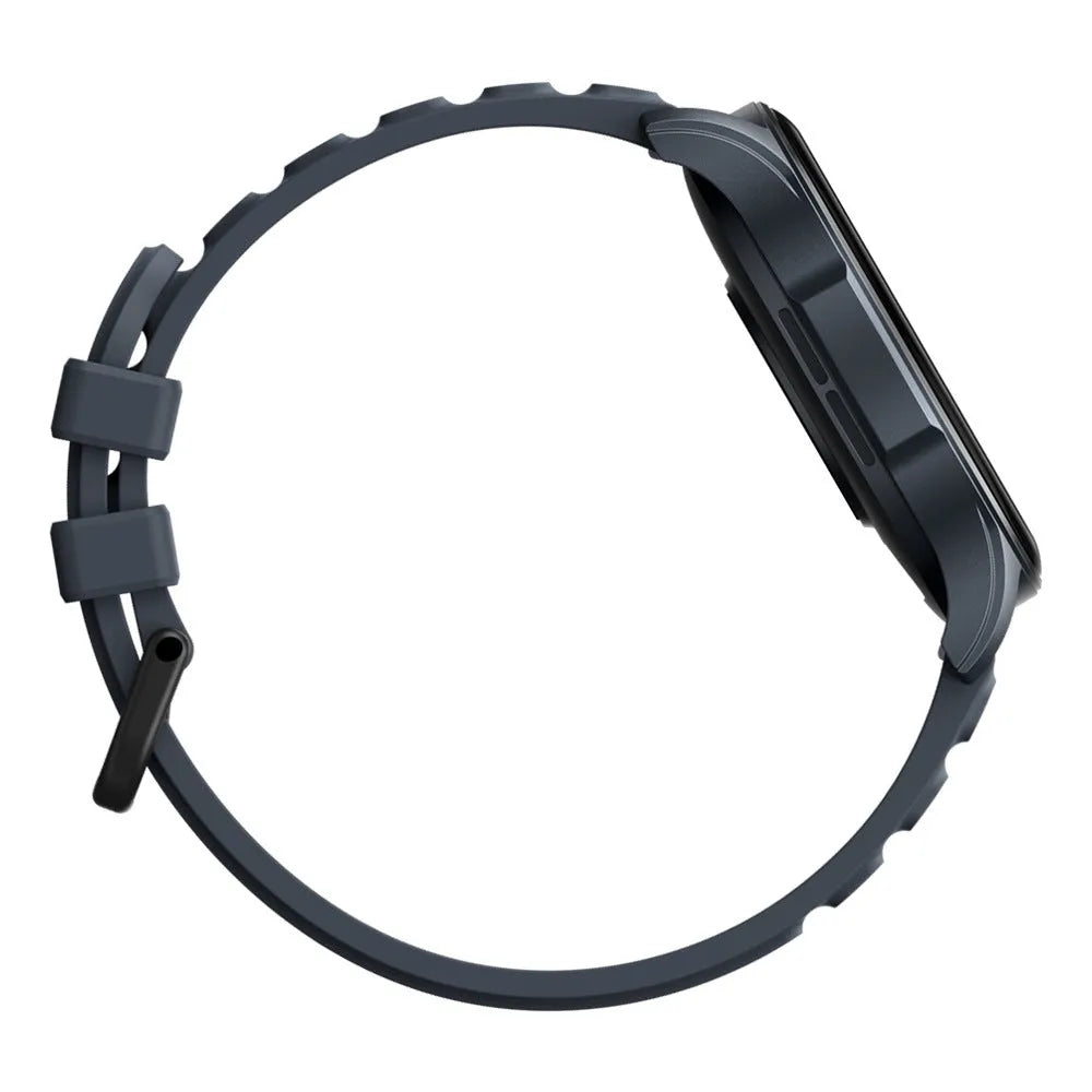Btalk 3 Pro smart watch in blue, gray and pink colours showing AMOLED display with health metrics