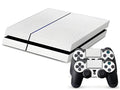 PS4 console carbon fibre decorative sticker set with removable adhesive in black gold grey white colours