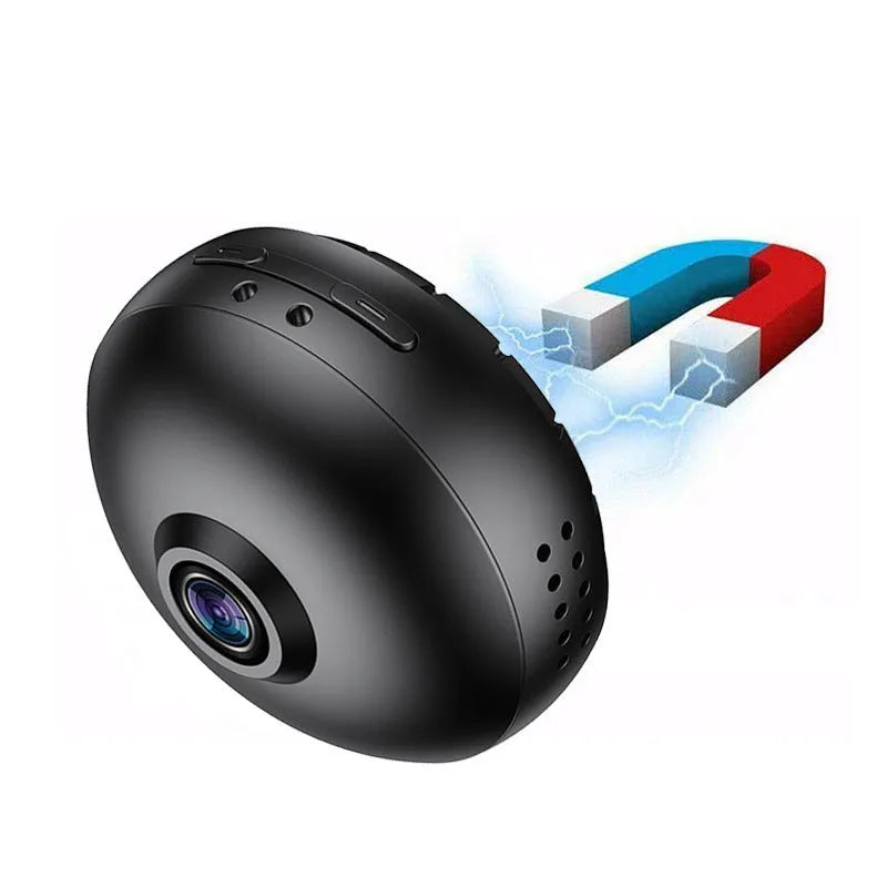 1080p wireless WIFI surveillance camera with ABS housing and wide angle lens for indoor security