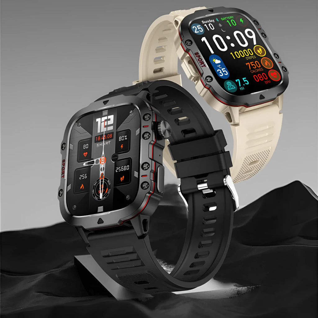 QX11 smart watch displaying health metrics on TFT screen with black silicone strap
