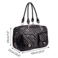 Portable PVC pet bag for Teddy pets in black or white with medium hardness