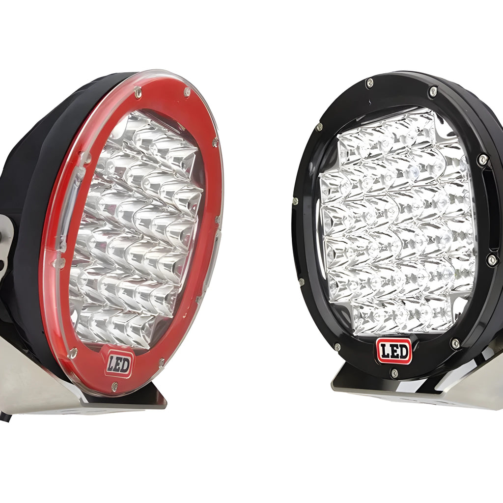 Front spotlight LED fog light 220mm alloy die-cast black with 30° beam