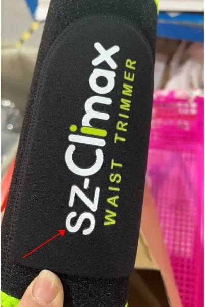 Black bodybuilding sweat support belt with green edge neoprene foam waist trainer free size 105cm