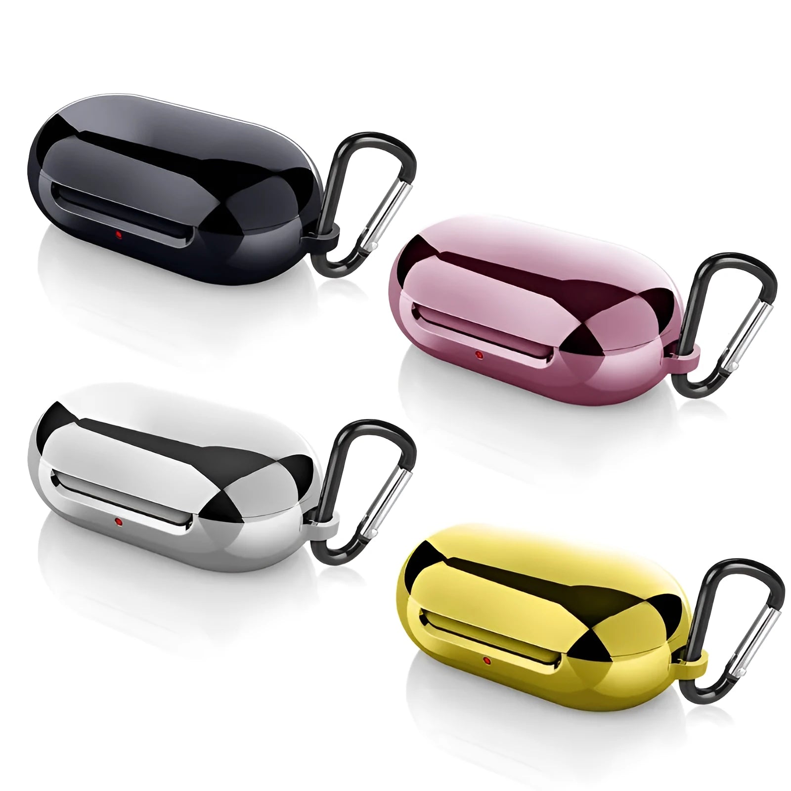 Black silicon protective case for Apple Samsung Galaxy Buds charging case