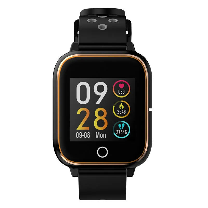 M6 smart call watch bracelet TWS headset combo in black with 1.3-inch screen and silicone sport strap.