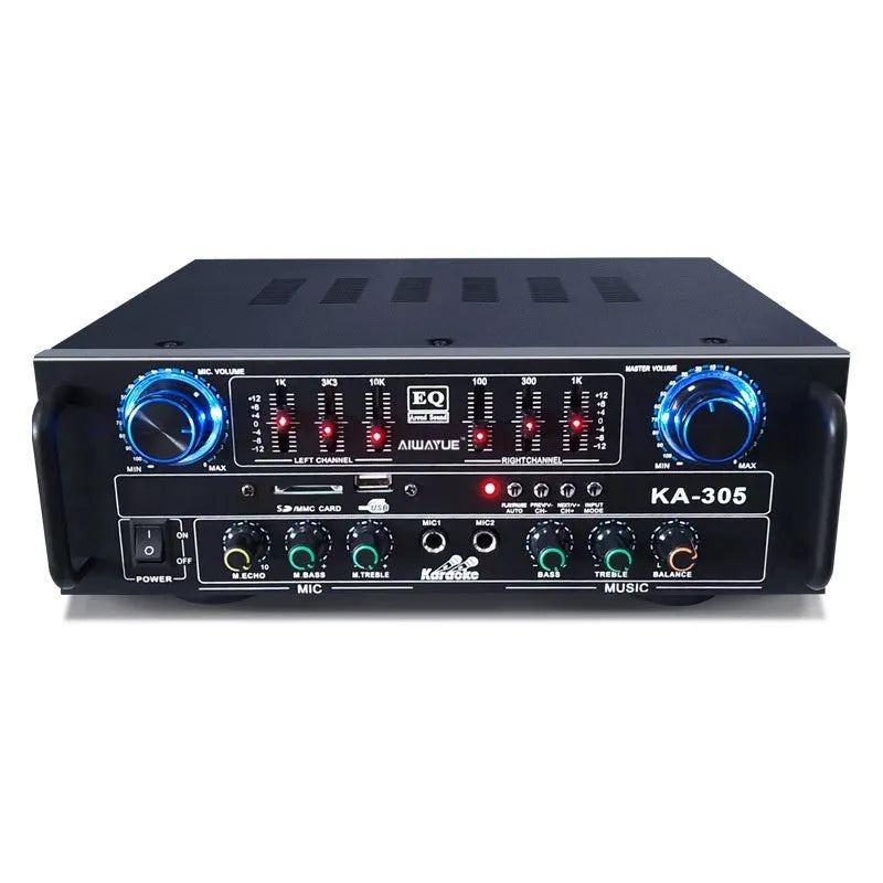 KA-305 household power amplifier in black with 60W 4.1 channel Bluetooth and EQ equaliser