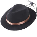 Handmade wool felt mini pet hat in S size 155cm diameter for small dogs