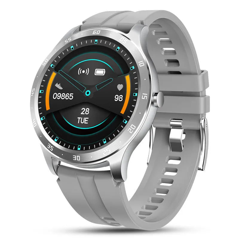 S20 smart fitness bracelet in black with a 1.28-inch colour screen on a wrist.