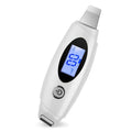 Ultrasonic beauty instrument star silver with adjustable vibration frequency and charging cable