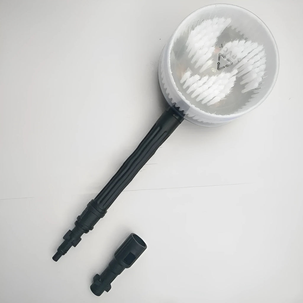 Automatic car washing rotating brush with engineering materials handle and three nozzle options