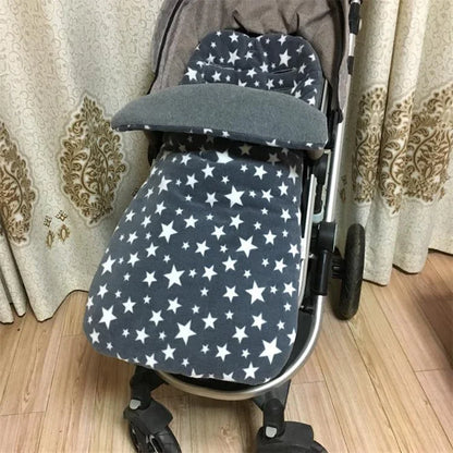 Cozy and warm baby stroller sleeping bag with plush lamb cashmere lining and cotton wool fill for superior winter comfort and protection