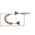 Sterling silver nail-shaped stud earrings with punk retro design