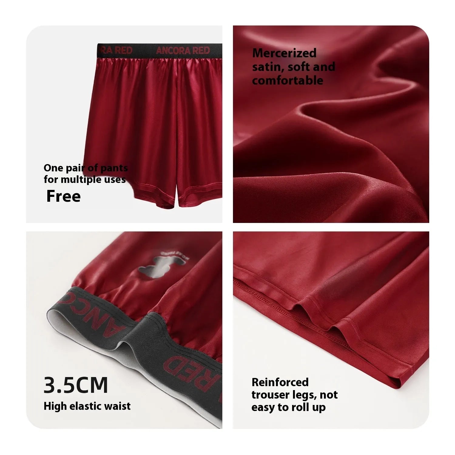 Men's solid colour boxer briefs in black on a mid-waist model.
