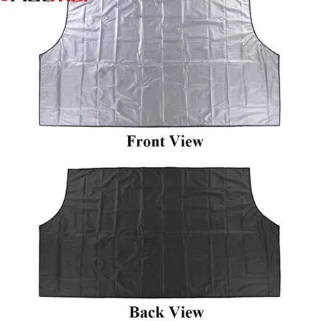 Magnetic car windshield snow frost block 210x120 cm polyester silver back cover with 6 magnets
