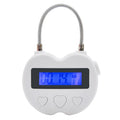 Anti-addiction countdown timer electronic lock in black with ABS body and wire rope