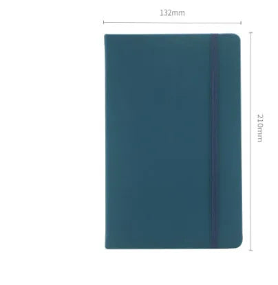 A5 tactile PU hardcover notebook with 96 sheets, available in multiple colours including black and champagne gold