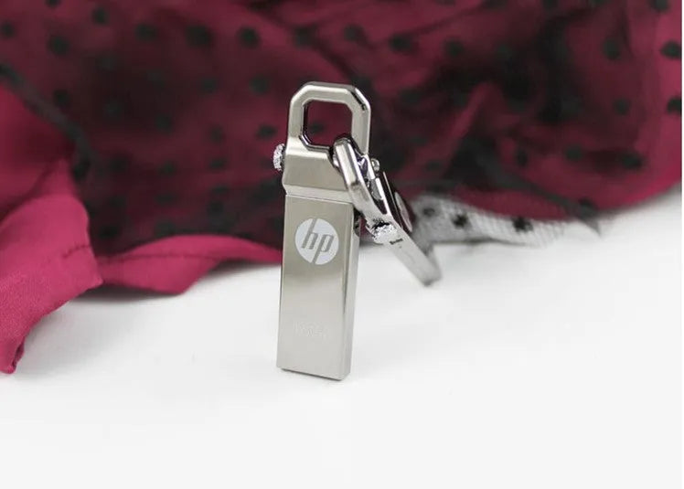 Metal USB flash drive with custom logo option, 48.6mm long, in capacities from 4GB to 64GB