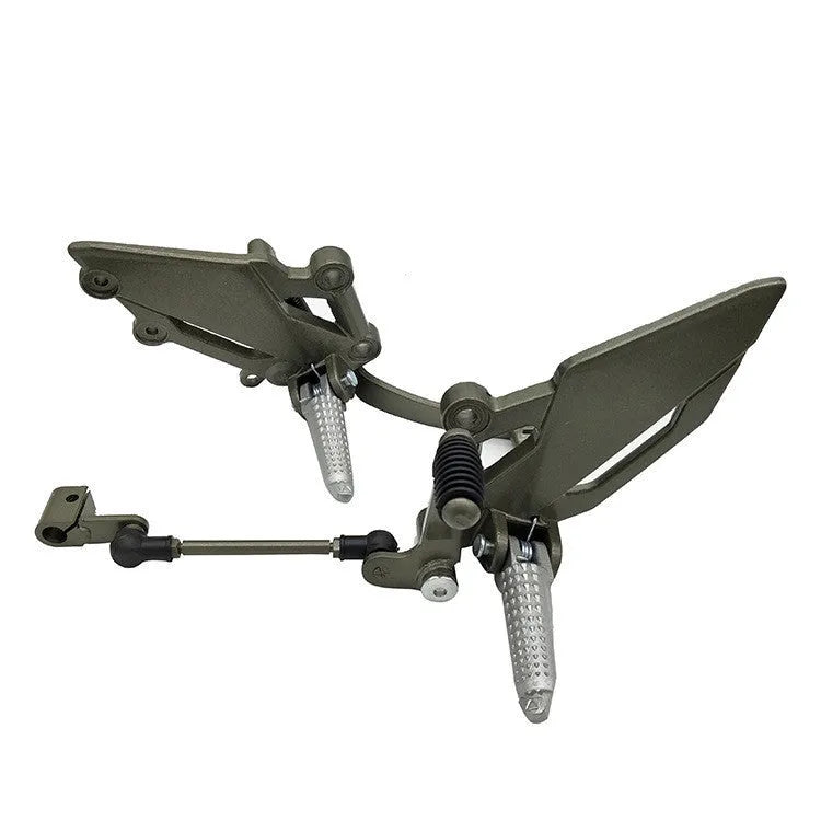Little Ninja motorcycle brake pedal shift lever bracket in black or titanium, left or right forefoot