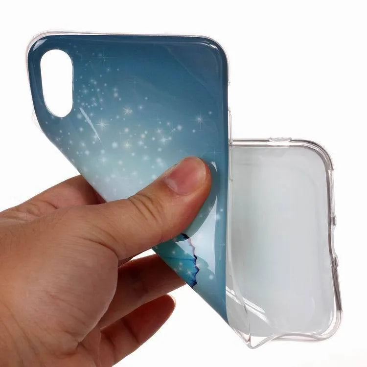 Luminous cartoon animal design phone case for iPhone models glowing in low light