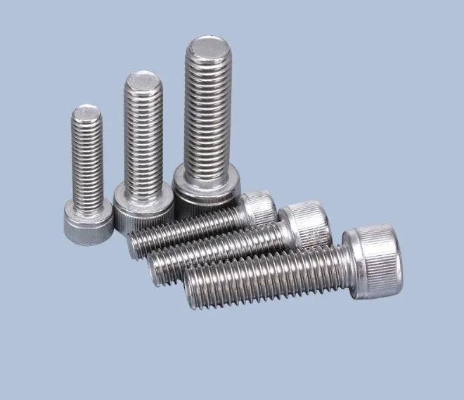 Stainless steel turntable cartridge mounting kit with allen bolts, nuts, washers and Allen keys
