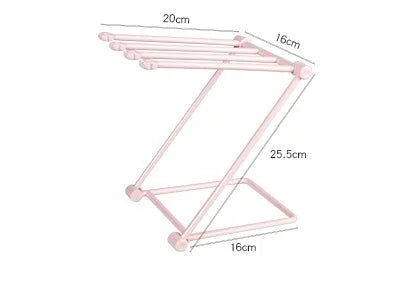 Foldable plastic dishcloth shelf in Nordic style colours with punch-free installation for kitchen organisation