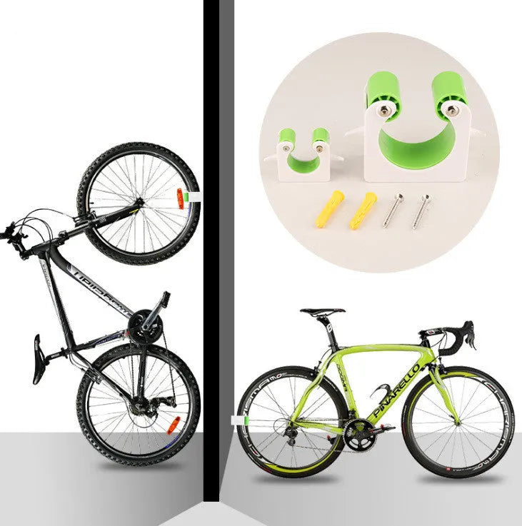 Creative bicycle parking buckle in PC polycarbonate for mountain bike and road bike models, available in black