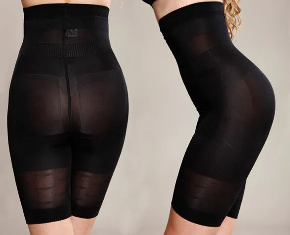 Women's seamless high waist shapewear shorts in black on a mannequin.