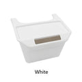 Black rectangular plastic rear middle storage box with handle on car seat