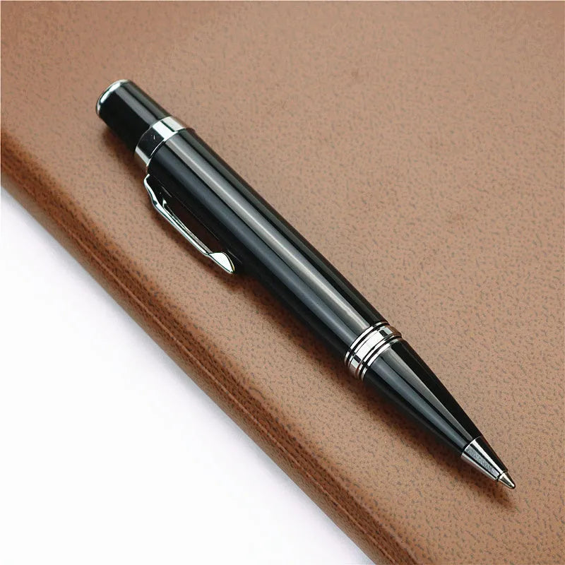 Baozhu full metal pocket pen with black 0.7mm refill and two spare refills