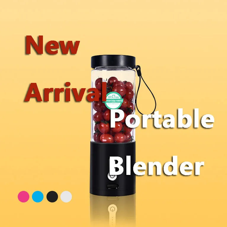 Portable hand blender with 530ml juice cup in multiple colour options