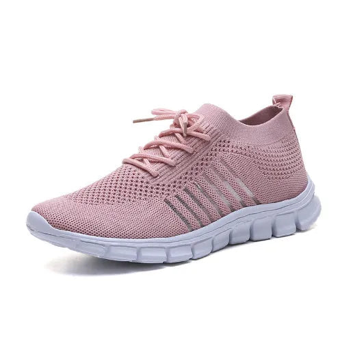 Women's high-cut lace-up platform sneakers in multiple colours on a rubber sole.