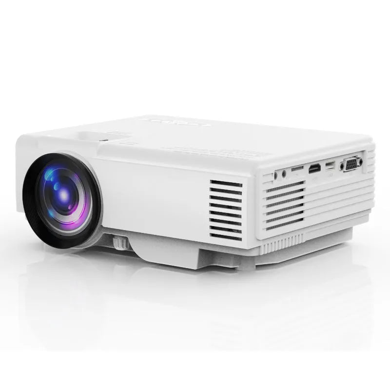White T5 horizontal projector with 1920x1080 resolution and 200 cm projection screen size