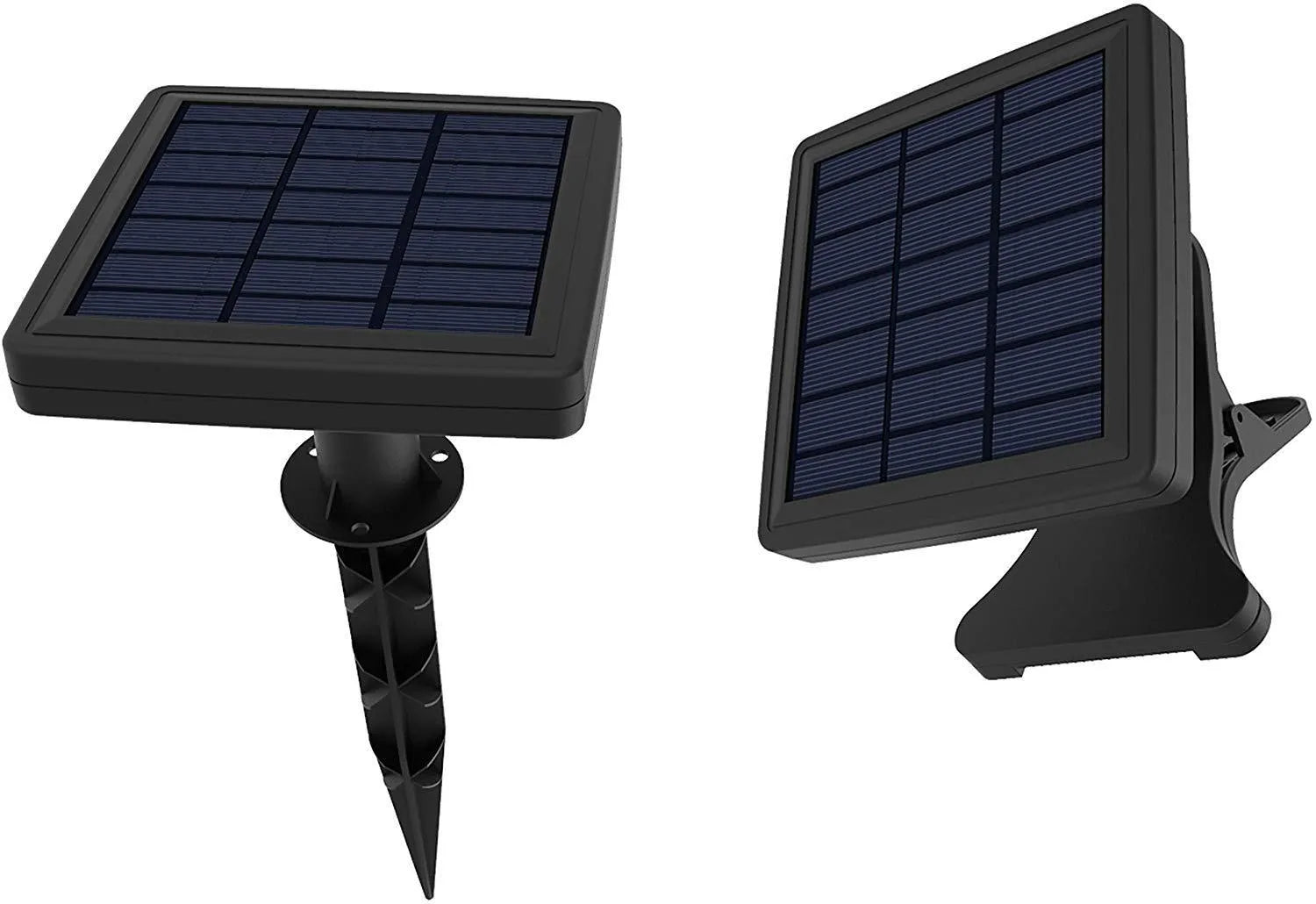 Waterproof solar-powered LED string lights with PVC bulbs in an outdoor garden setting.