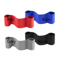 Elastic elbow support bandage for boxing and exercise shown in red, available in sizes S, M, L.
