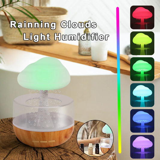 Soothing Cloud Humidifier with Aromatherapy Diffuser and Relaxing 7-Color LED Lighting for Home and Office