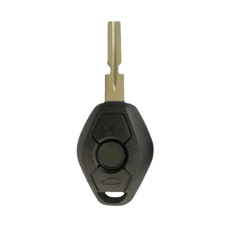 BMW replacement remote key with three buttons and straight blade for 1998-2005 models
