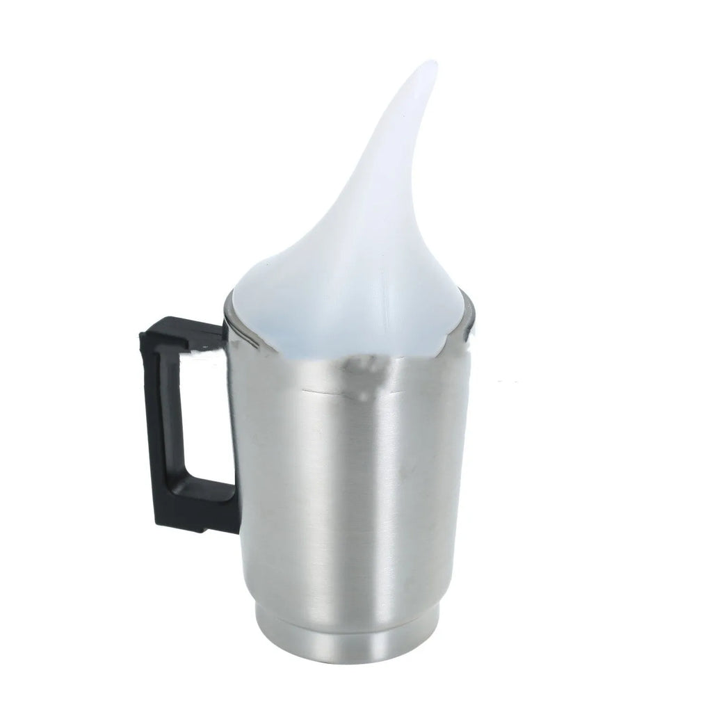 Automobile headlamp restoration kit with stainless steel cup, power adapters, and funnel cover