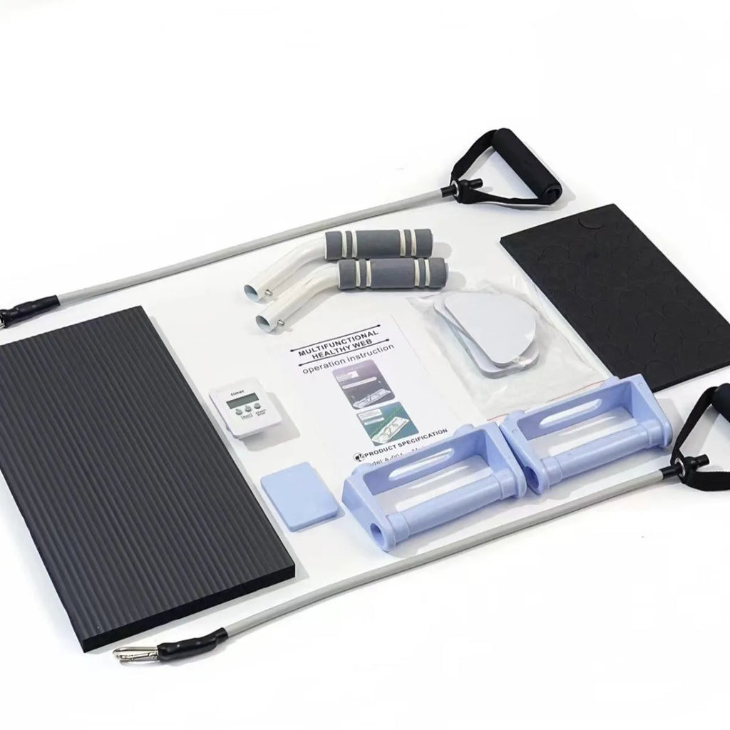 Purple foldable PP plastic belly panel fitness board for core exercises